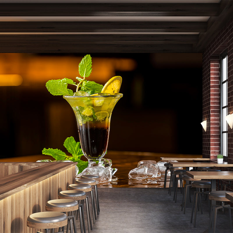 Contemporary Style Wine Removable Wall Mural for Bar, Moisture Resistant