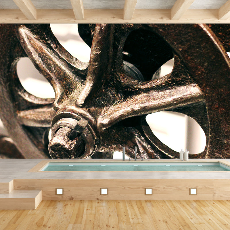 Rusty Metal Removable Wall Mural for Living Room Wall Decor, Water Resistant