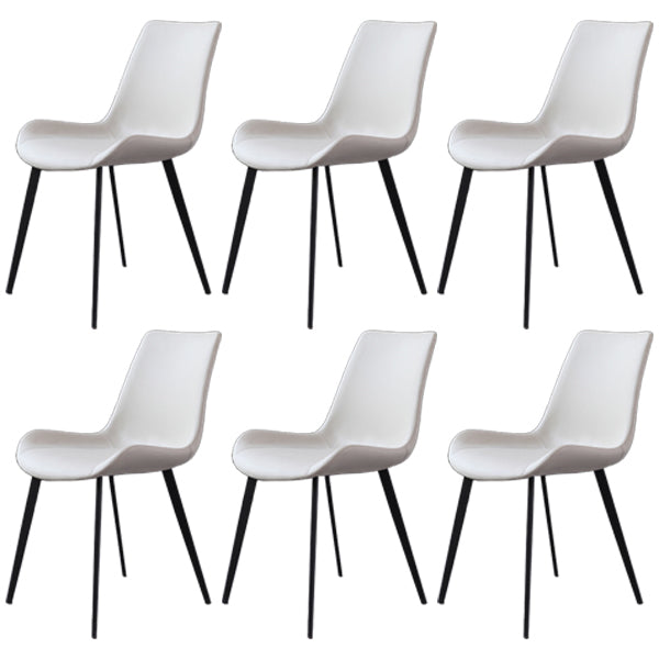 Contemporary Metal Dining Room Chairs Leather Dining Chairs for Home Use