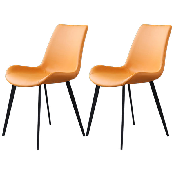 Contemporary Metal Dining Room Chairs Leather Dining Chairs for Home Use