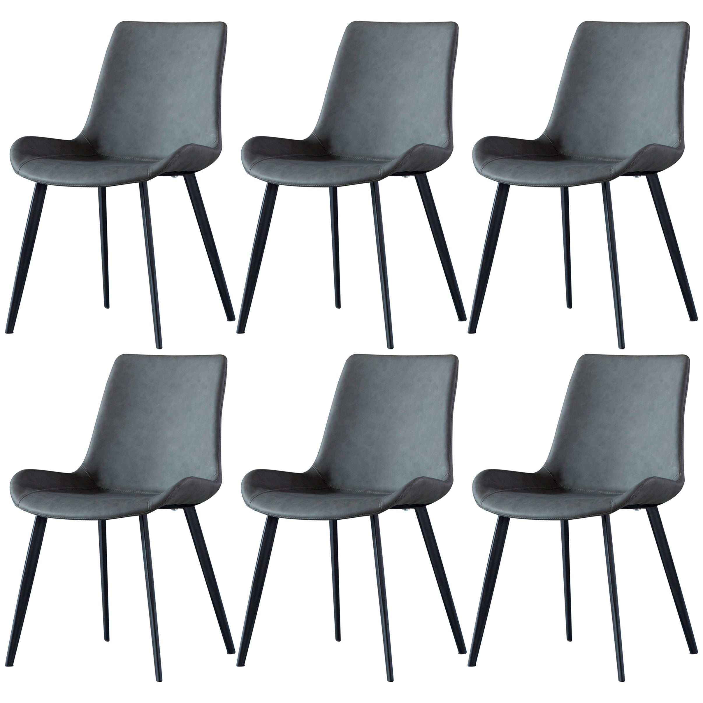 Contemporary Metal Dining Room Chairs Leather Dining Chairs for Home Use