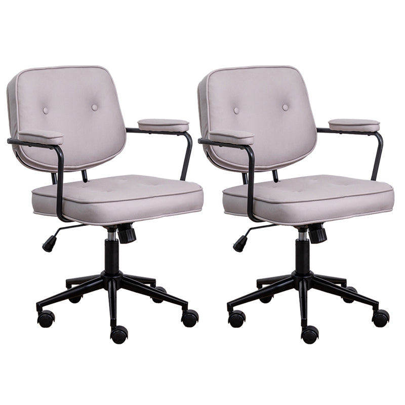 Minimalist Style Swivel Leather Dining Chair Open Back Dining Side Chair