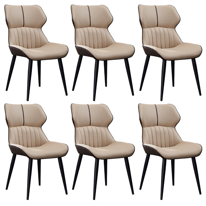 La salle à manger contemporaine en cuir PU préside le fauteuil latéral à oreilles pour un usage domestique