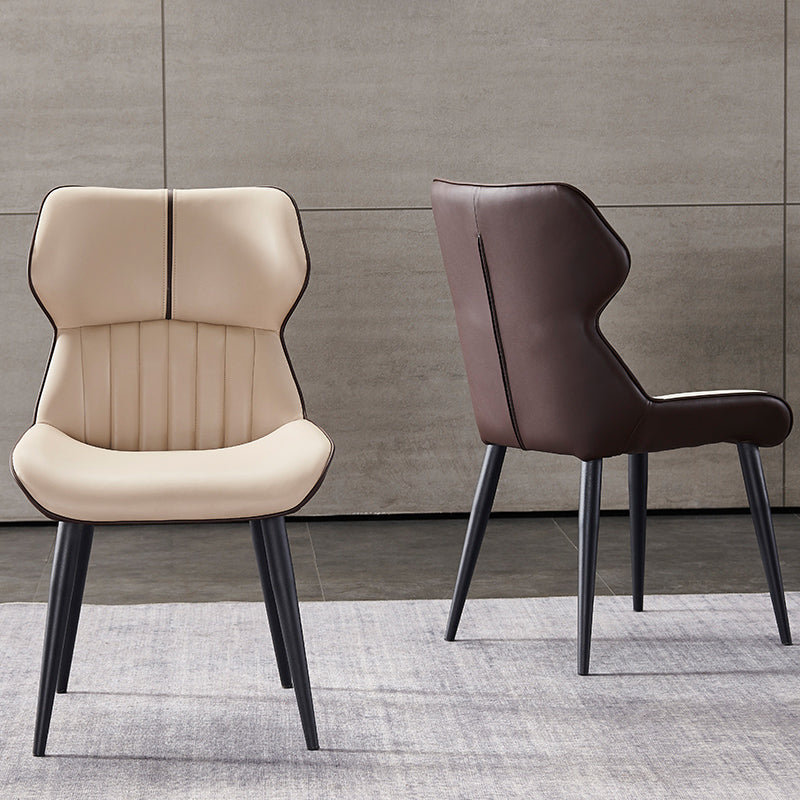 La salle à manger contemporaine en cuir PU préside le fauteuil latéral à oreilles pour un usage domestique