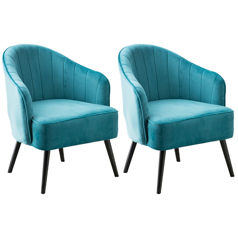 Contemporary Style Upholstered Arm Dining Chair Solid Back Side Chair for Home