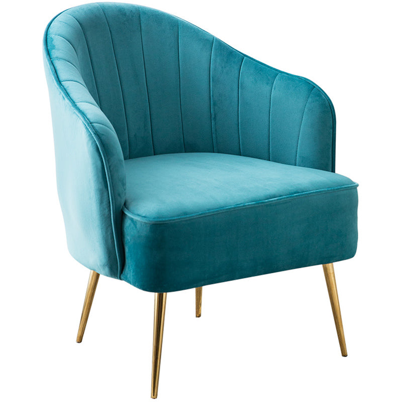 Contemporary Style Upholstered Arm Dining Chair Solid Back Side Chair for Home