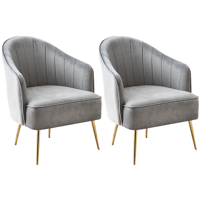 Contemporary Style Upholstered Arm Dining Chair Solid Back Side Chair for Home