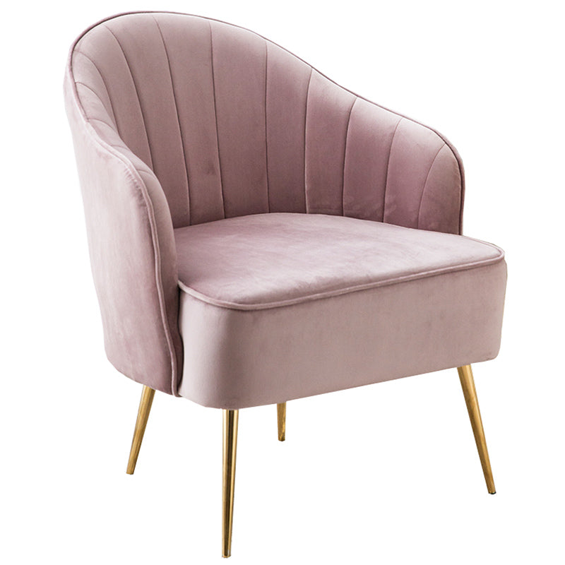 Contemporary Style Upholstered Arm Dining Chair Solid Back Side Chair for Home