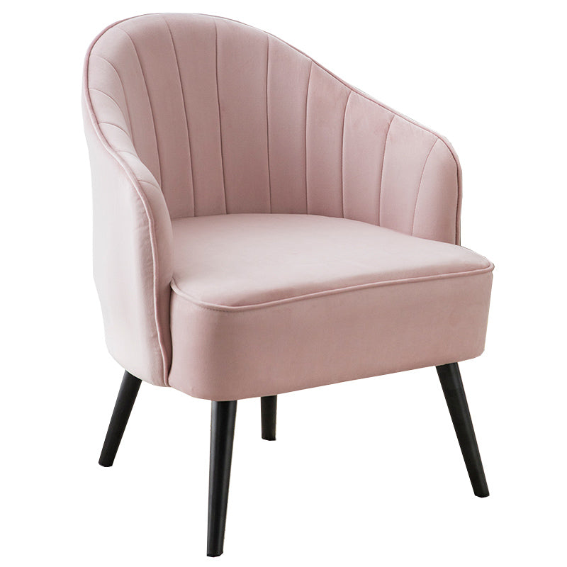 Contemporary Style Upholstered Arm Dining Chair Solid Back Side Chair for Home