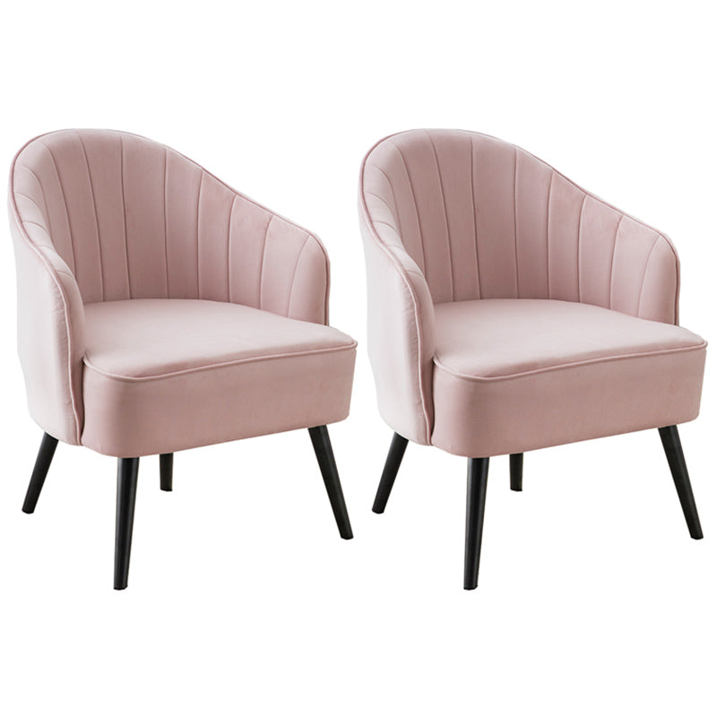 Contemporary Style Upholstered Arm Dining Chair Solid Back Side Chair for Home