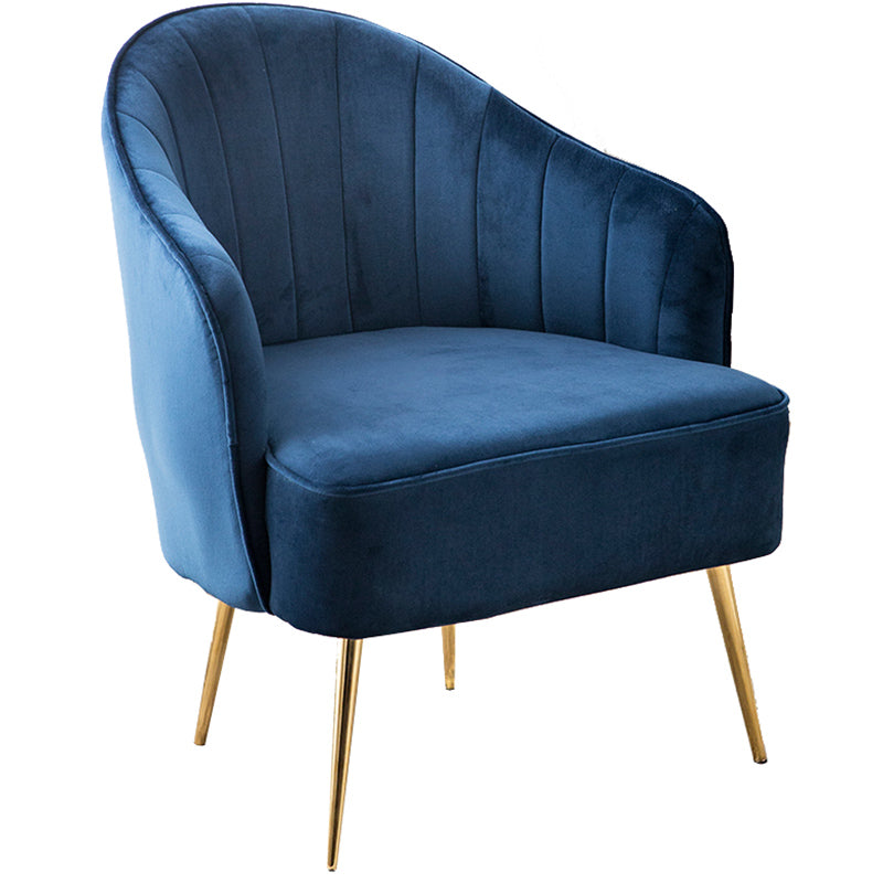 Contemporary Style Upholstered Arm Dining Chair Solid Back Side Chair for Home