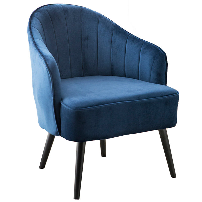 Contemporary Style Upholstered Arm Dining Chair Solid Back Side Chair for Home