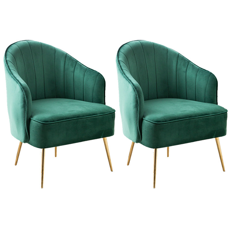 Contemporary Style Upholstered Arm Dining Chair Solid Back Side Chair for Home