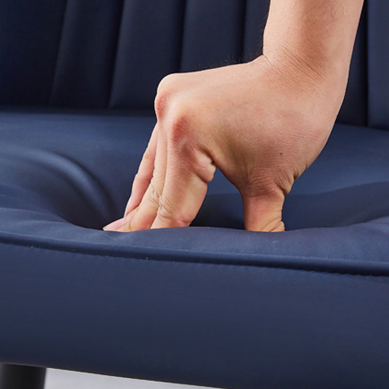 Chaise d'appoint de salle à manger de style moderne, avec pieds en métal, sans accoudoirs, pour cuisine