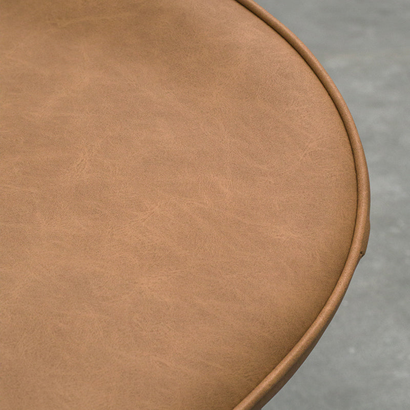 PU Leather Scandinavian Restaurant Side Chair Parsons Matte Finish Dining Chair