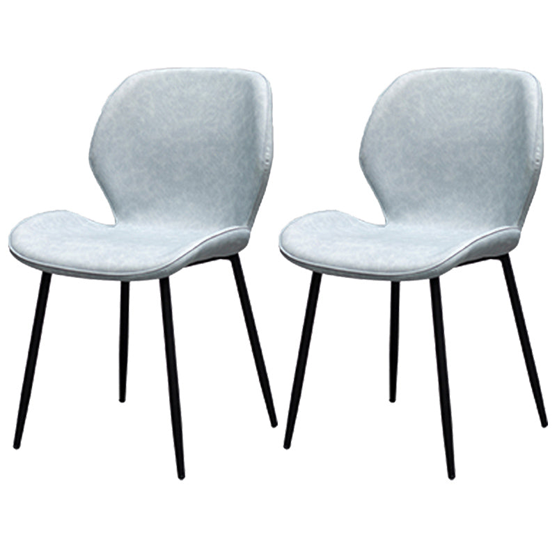 PU Leather Scandinavian Restaurant Side Chair Parsons Matte Finish Dining Chair