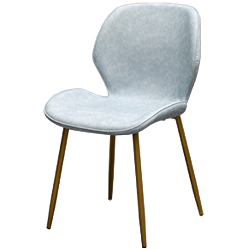 PU Leather Scandinavian Restaurant Side Chair Parsons Matte Finish Dining Chair