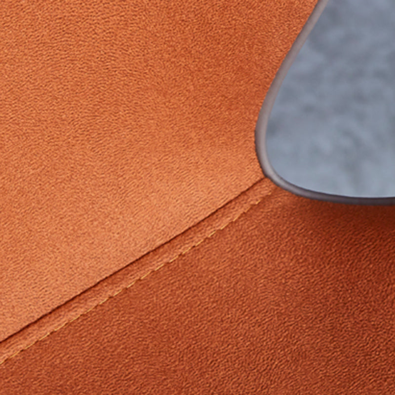 Chaise d'appoint scandinave pour la maison, chaise de salle à manger rembourrée en métal à dossier solide