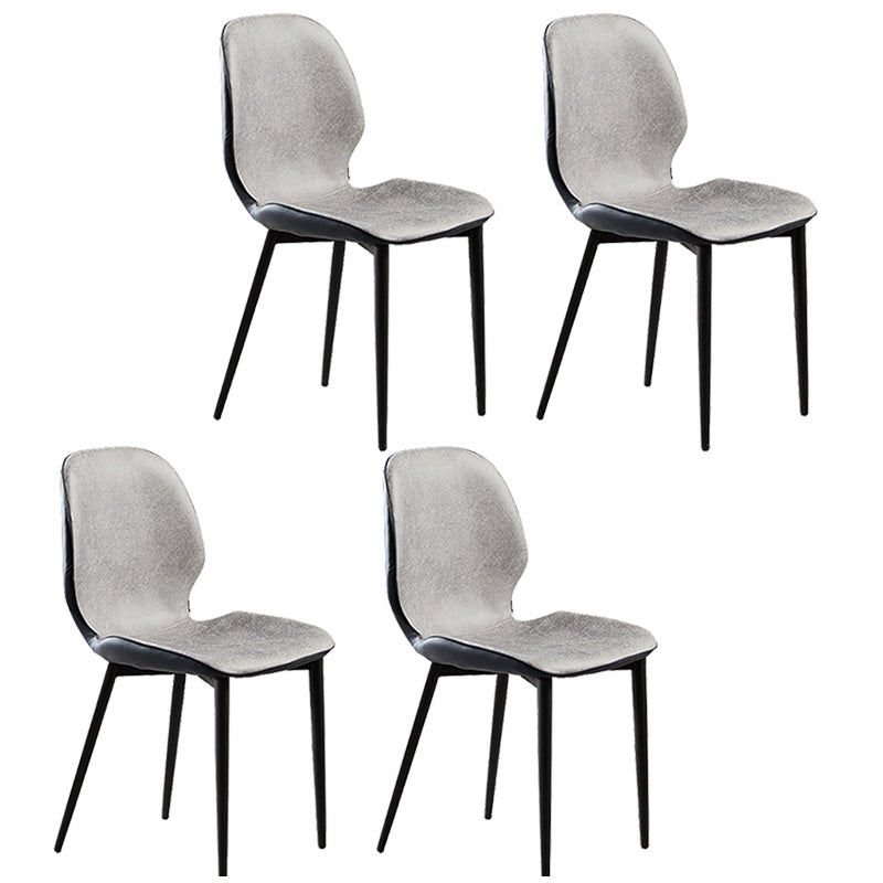 Upholstered Contemporary Restaurant Side Chair Matte Finish Parsons Dining Chair