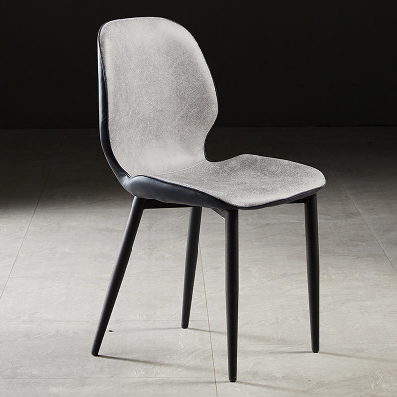 Upholstered Contemporary Restaurant Side Chair Matte Finish Parsons Dining Chair