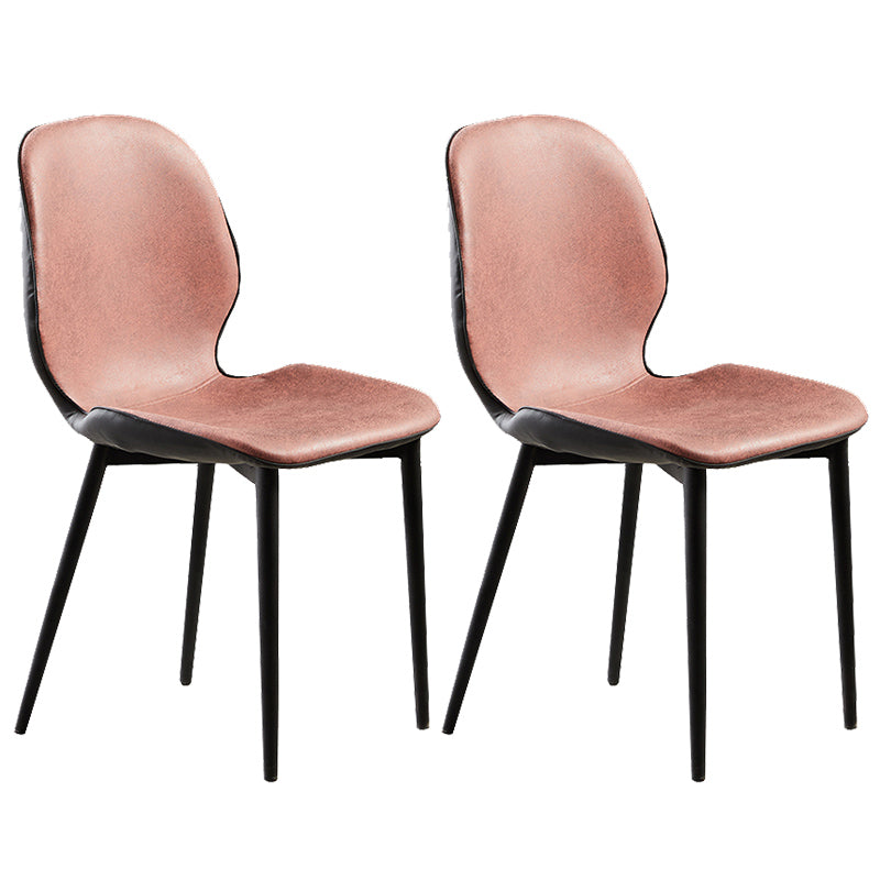 Upholstered Contemporary Restaurant Side Chair Matte Finish Parsons Dining Chair