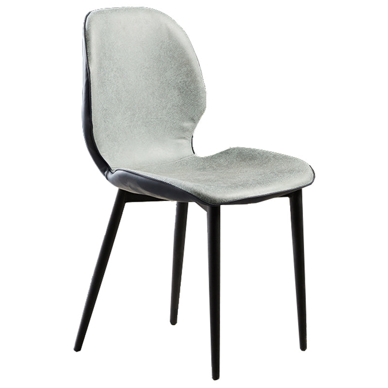 Upholstered Contemporary Restaurant Side Chair Matte Finish Parsons Dining Chair