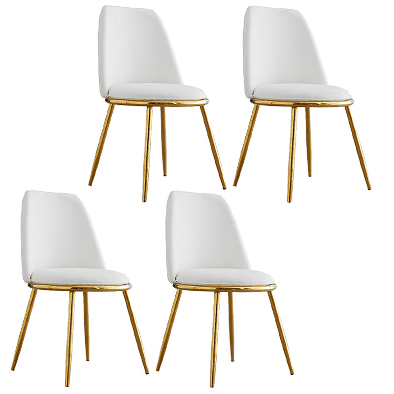 Leather Scandinavian Restaurant Side Chair Parsons Matte Finish Dining Chair