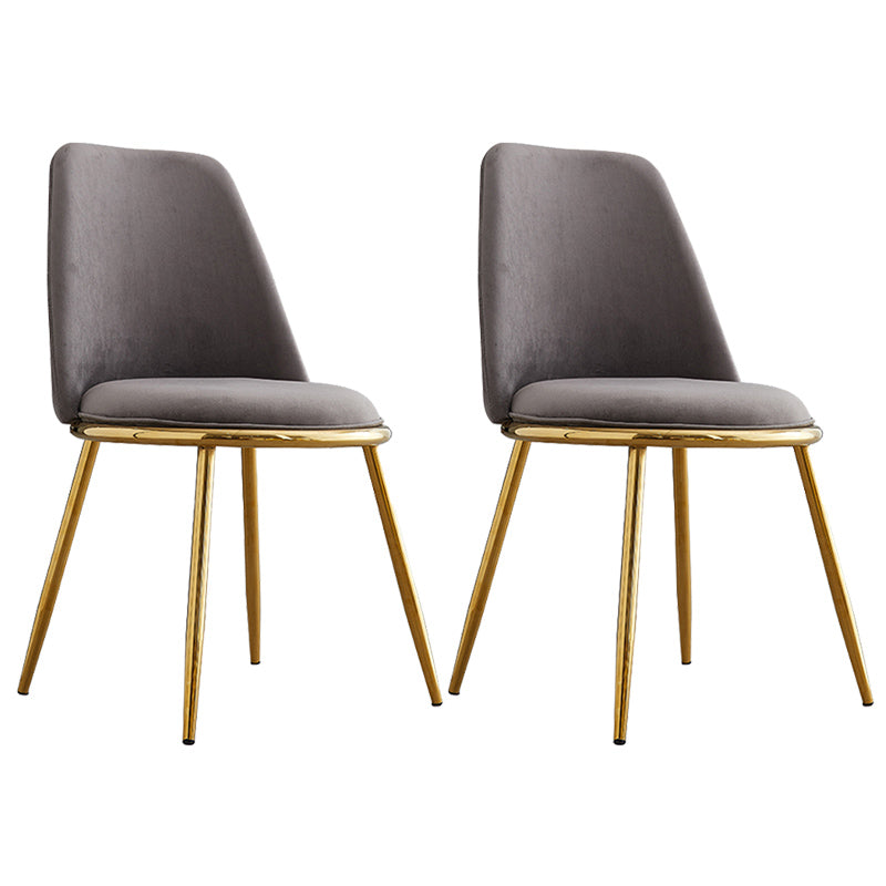 Leather Scandinavian Restaurant Side Chair Parsons Matte Finish Dining Chair