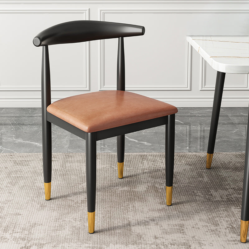 Chaise d'accélération en métal contemporain Restaurant de vache sans arche