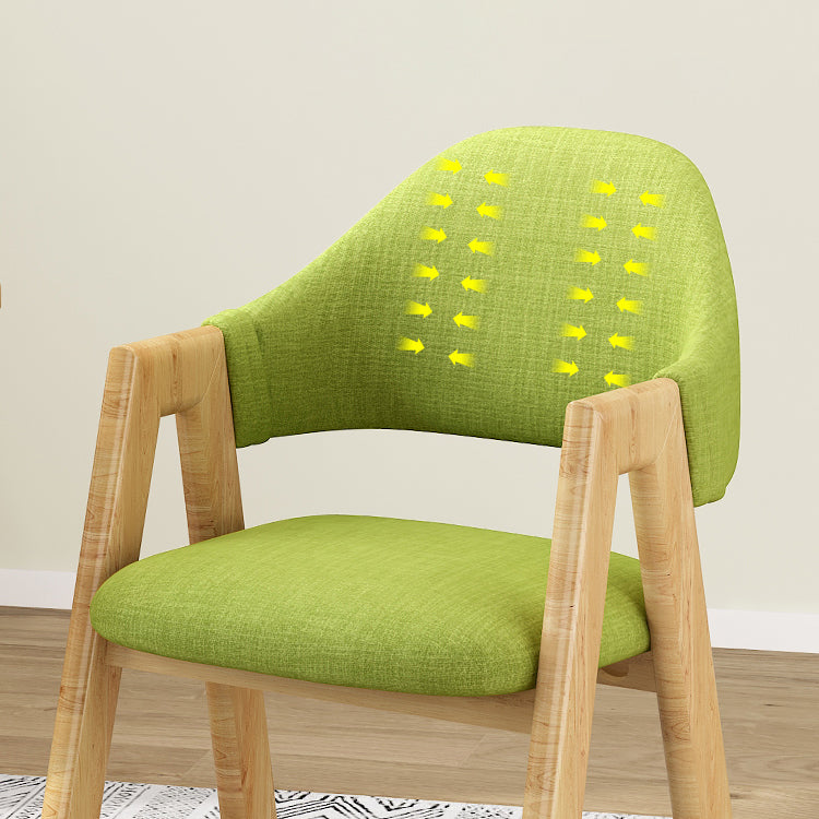 Upholstered Scandinavian Coffee Shop Arm Chair Open Matte Finish Dining Chair