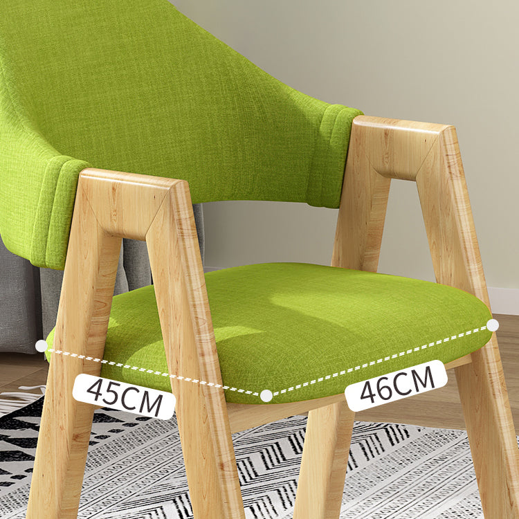 Upholstered Scandinavian Coffee Shop Arm Chair Open Matte Finish Dining Chair