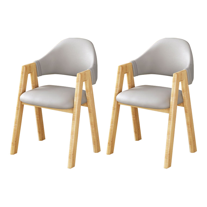 Upholstered Scandinavian Coffee Shop Arm Chair Open Matte Finish Dining Chair