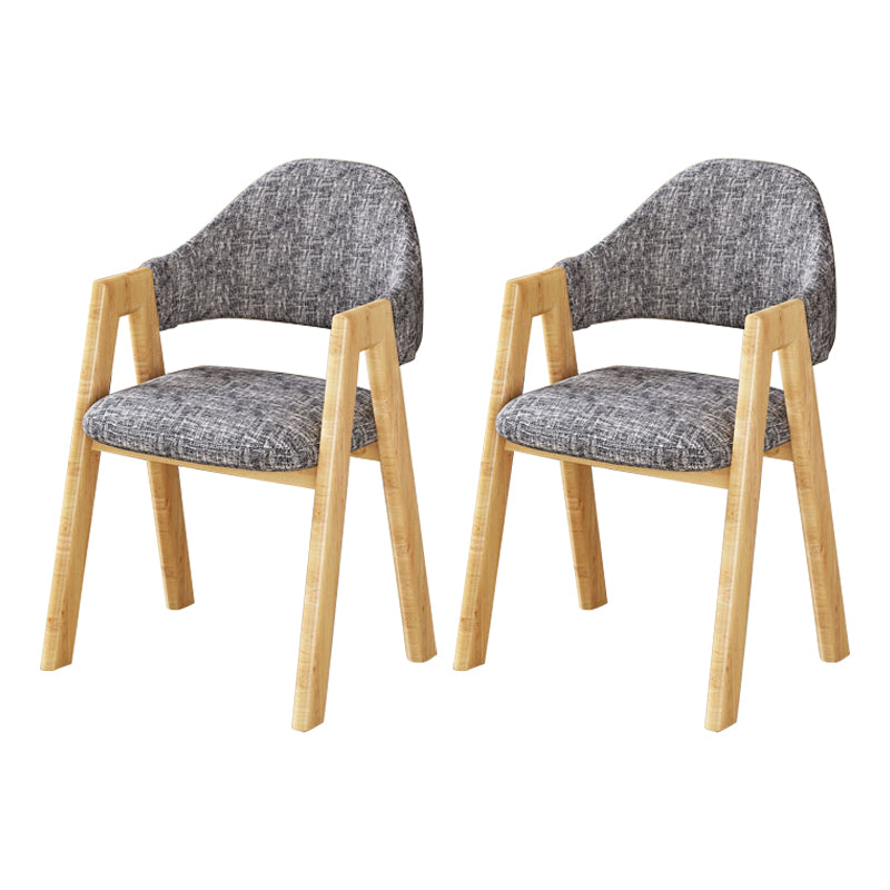 Upholstered Scandinavian Coffee Shop Arm Chair Open Matte Finish Dining Chair
