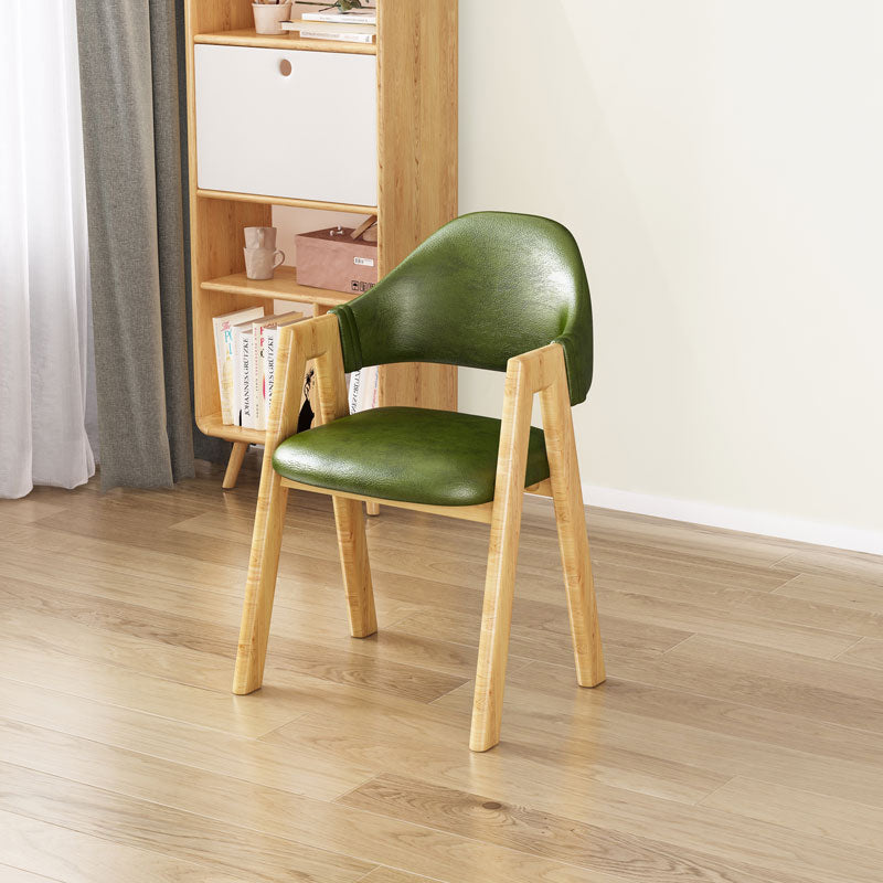 Upholstered Scandinavian Coffee Shop Arm Chair Open Matte Finish Dining Chair