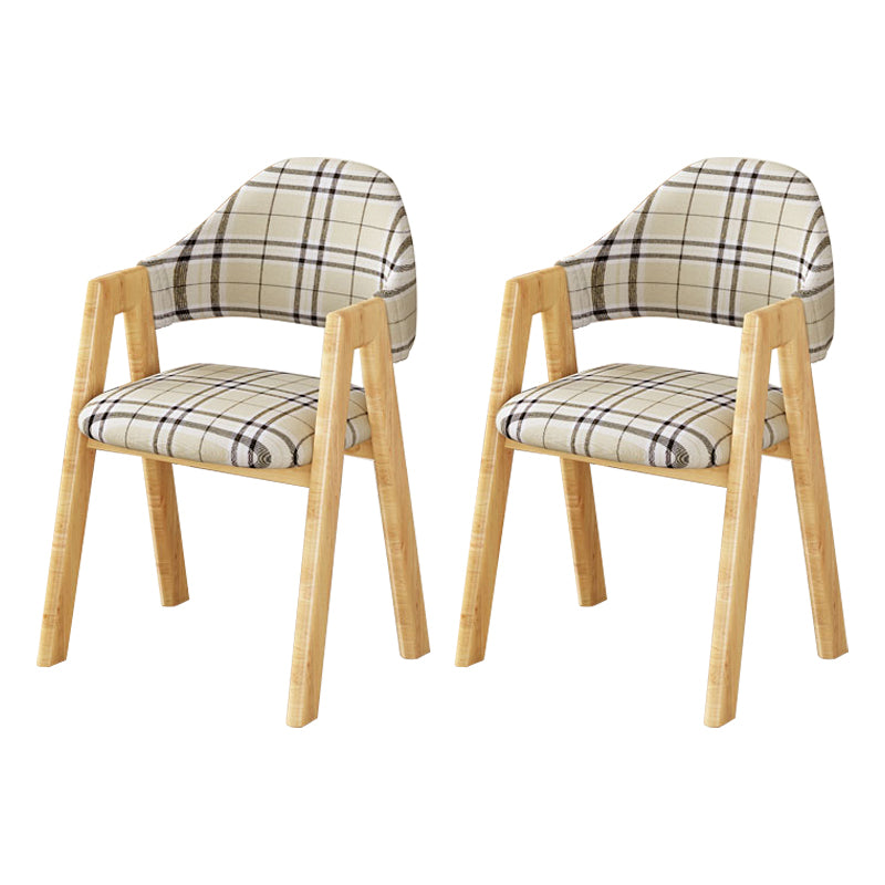 Upholstered Scandinavian Coffee Shop Arm Chair Open Matte Finish Dining Chair