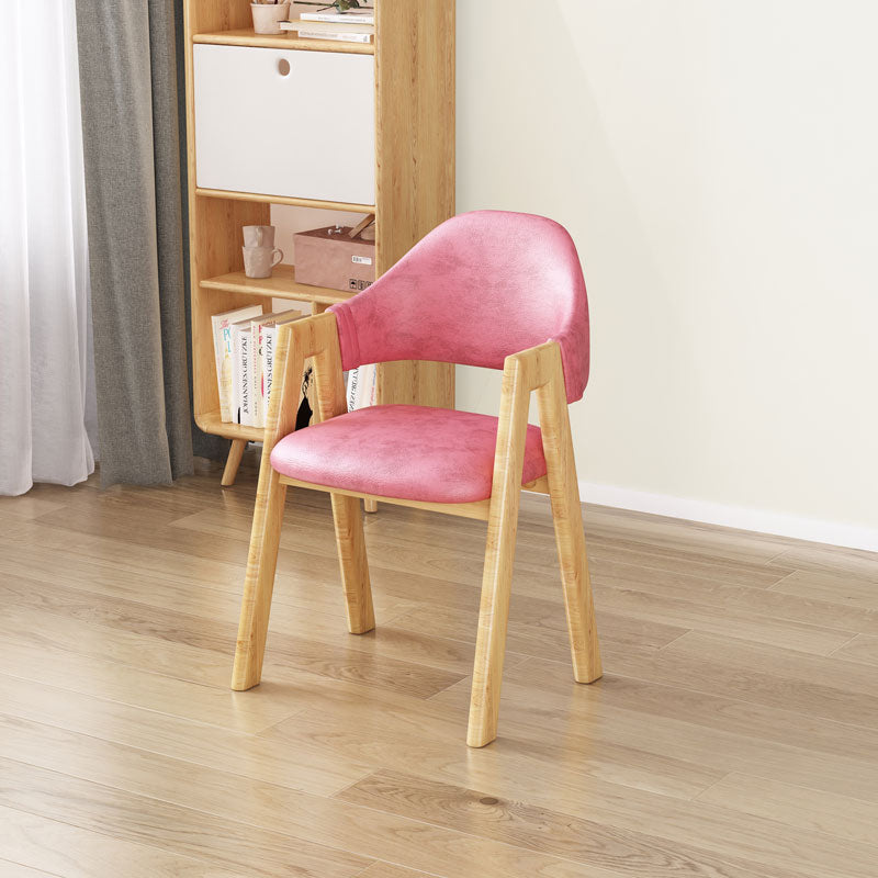 Upholstered Scandinavian Coffee Shop Arm Chair Open Matte Finish Dining Chair