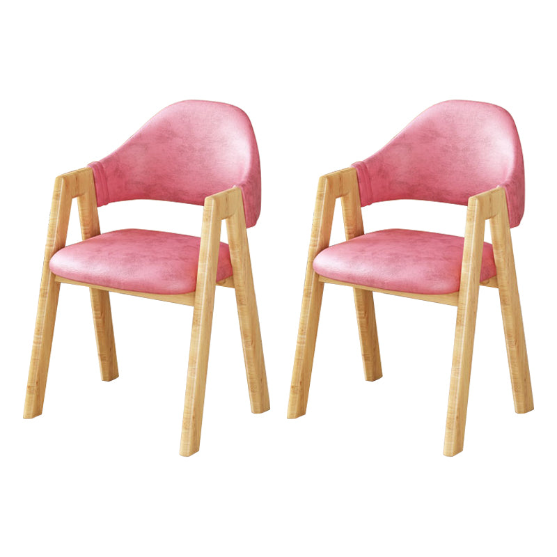 Upholstered Scandinavian Coffee Shop Arm Chair Open Matte Finish Dining Chair