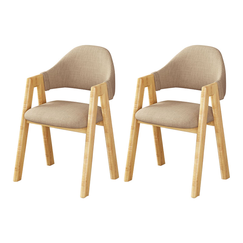 Upholstered Scandinavian Coffee Shop Arm Chair Open Matte Finish Dining Chair