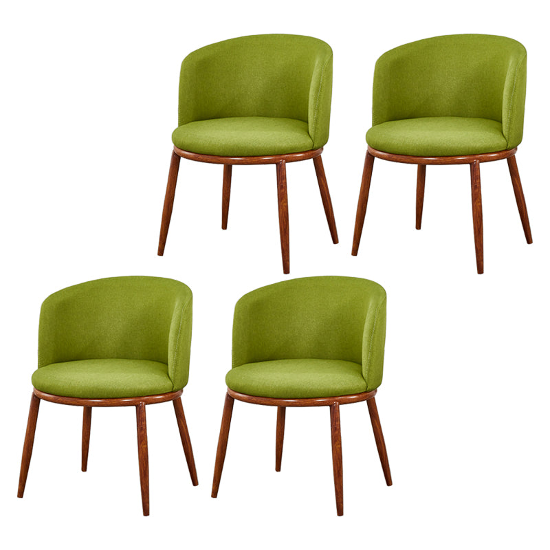 Scandinavian Home Side Chair Parsons Back Metal Upholstered Dining Room Chair