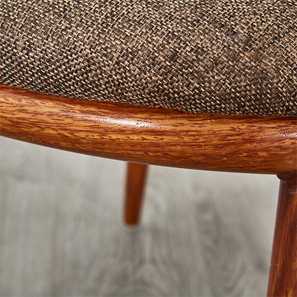 Scandinavian Home Side Chair Parsons Back Metal Upholstered Dining Room Chair