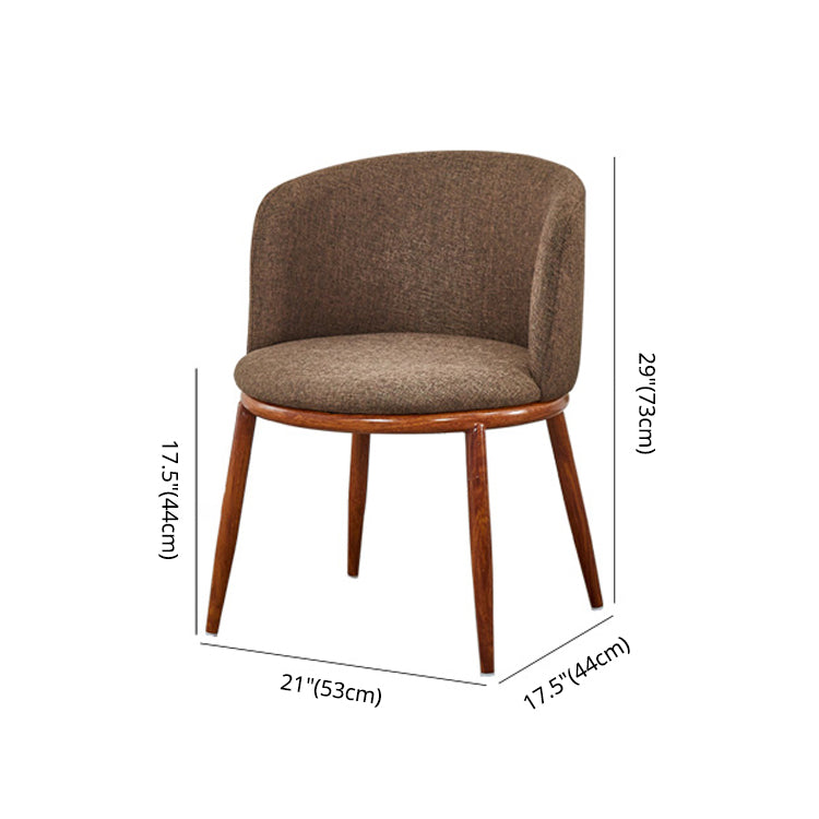 Scandinavian Home Side Chair Parsons Back Metal Upholstered Dining Room Chair