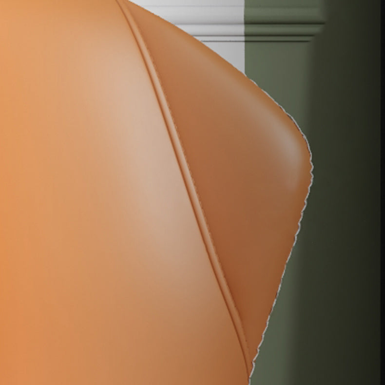 Chaise d'appoint scandinave à oreilles, chaise de salle à manger rembourrée en métal