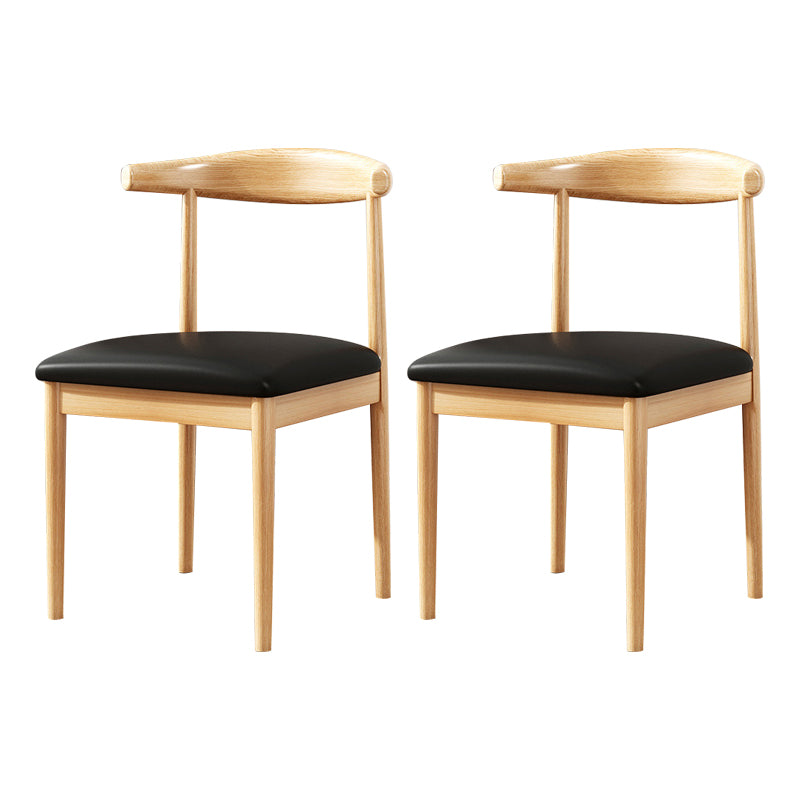 Home Contemporary Side Chair Open Back Metal Upholstered Dining Room Chair