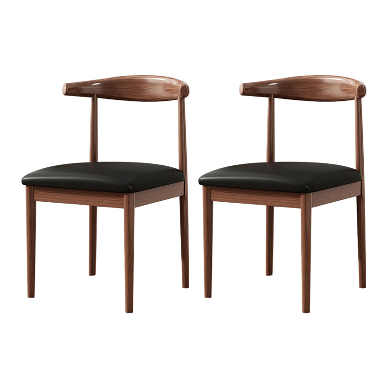 Home Contemporary Side Chair Open Back Metal Upholstered Dining Room Chair