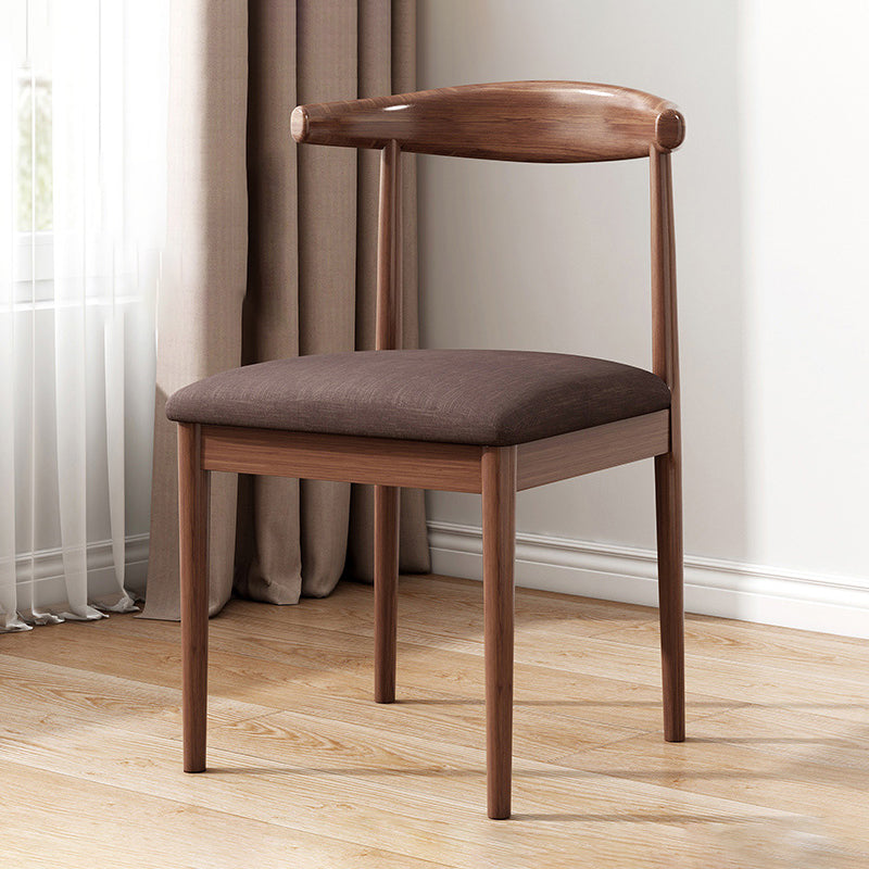 Home Contemporary Side Chair Open Back Metal Upholstered Dining Room Chair