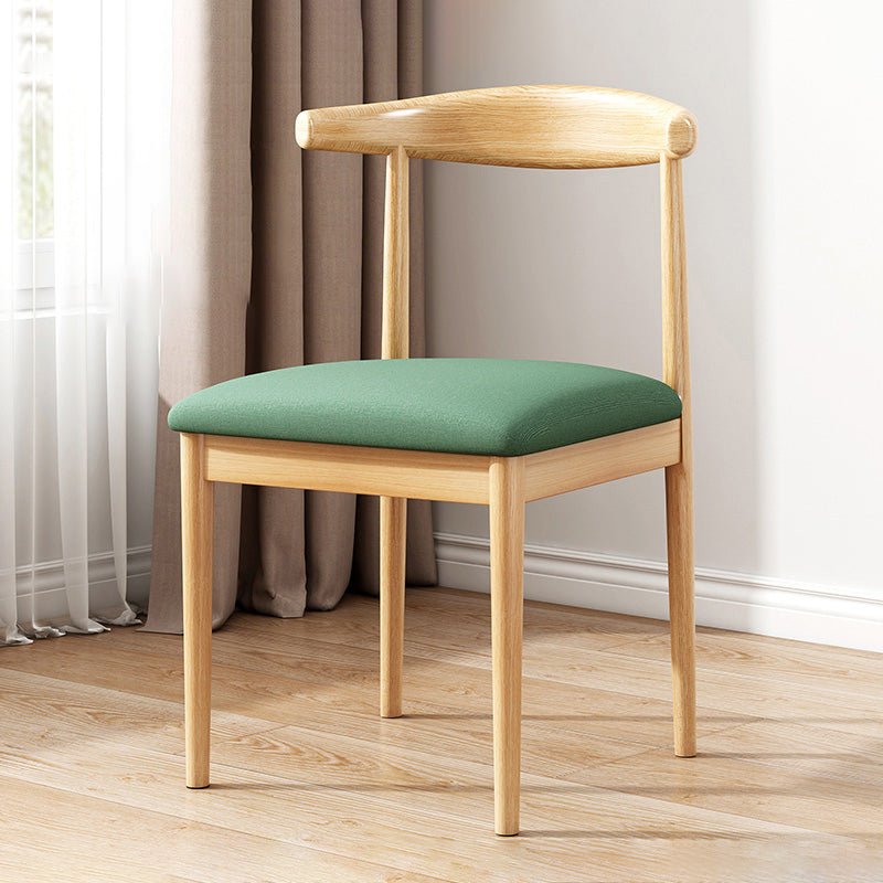 Home Contemporary Side Chair Open Back Metal Upholstered Dining Room Chair