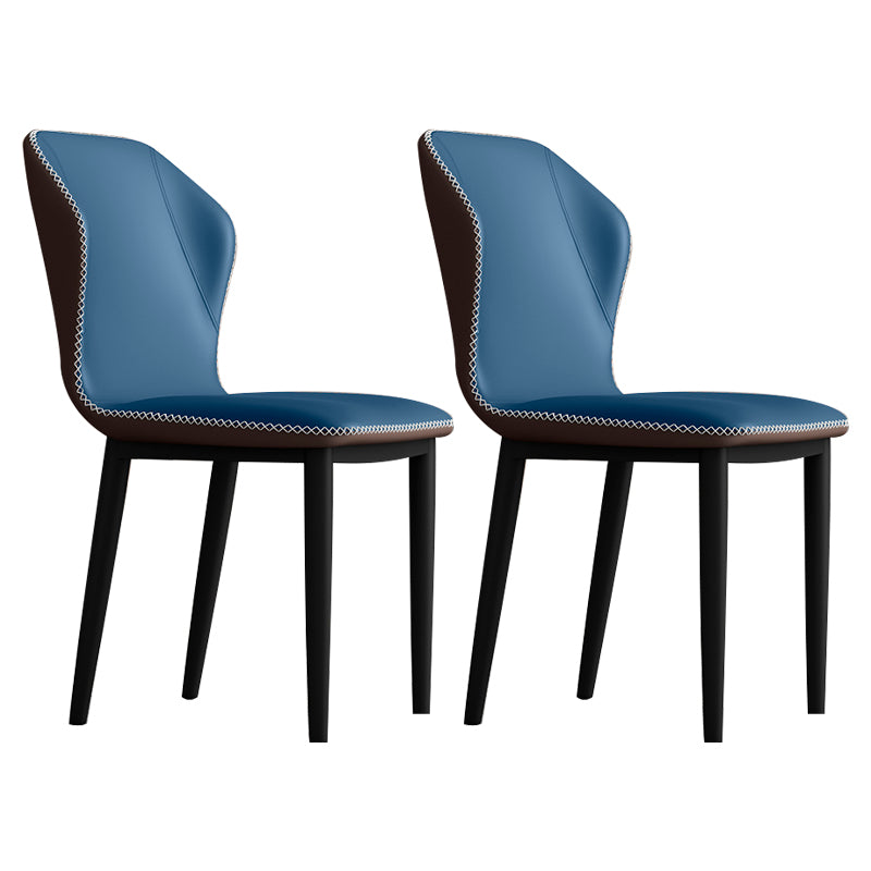 Silla lateral casera escandinava tapizada con respaldo mate Silla de comedor