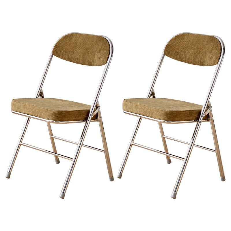 Open Back Dining Side Chair Foldable Upholstered Armless Dining Chairs