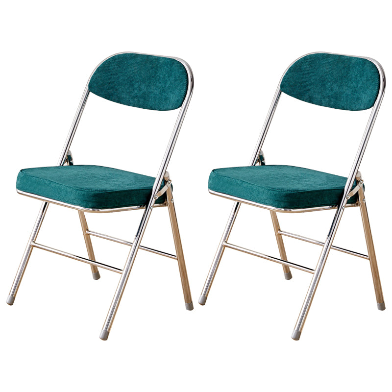 Open Back Dining Side Chair Foldable Upholstered Armless Dining Chairs