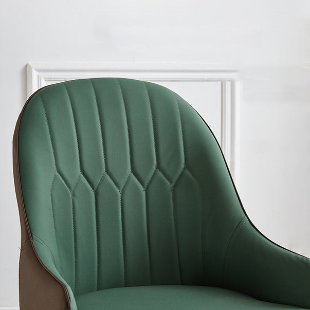 Contemporary Metal Dining Room Chairs Upholstered Dining Armchairs for Home Use